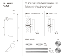 Madlá okrúhle vyosené Strieborný FT