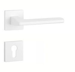 Kľučky na hranatých rozetách Biely APRILE