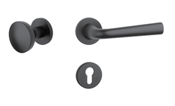 Kľučky na okrúhlych rozetách Čierny APRILE