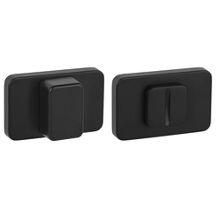 Kľučky na obdĺžnikových rozetách Čierny MPK