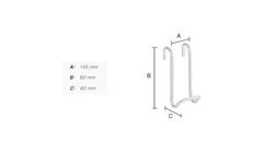 Vešiaky a háčiky  Strieborný SMEDBO