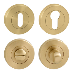 Rozeta ku kľučke FO - rozeta - R  delená ZLM.LL - zlatá matná (S01) | MP-KOVANIA.sk