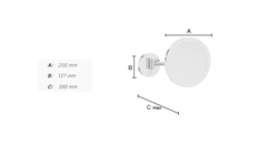 Kozmetické zrkadlá Strieborný SMEDBO