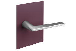 Minimalistické kľučky bez rozety na interiérové dvere Strieborný NUDA - VERUM ITALY