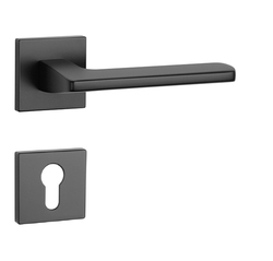 Kľučky na hranatých rozetách Čierny APRILE