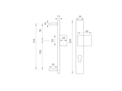 Madlá vyosené na hranatých štítoch Strieborný Tupai