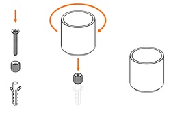 Podlahové dverné zarážky Čierny JNF