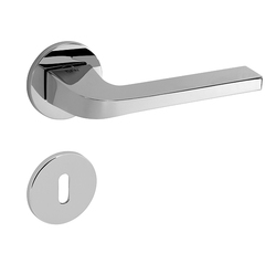 Kľučky na okrúhlych rozetách Strieborný Tupai