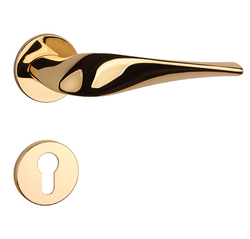 Kľučky na okrúhlych rozetách Zlatý APRILE