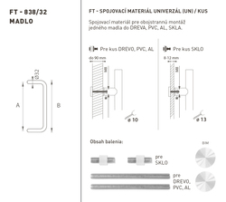 Madlá okrúhle vyosené Biely FT