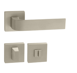 Kľučky na hranatých rozetách Strieborný Tupai