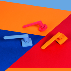 Kľučky na hranatých rozetách Oranžový COLOMBO