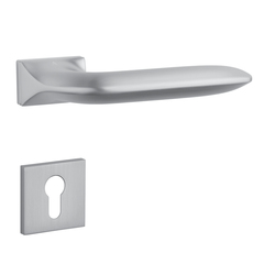 Kľučky na obdĺžnikových rozetách Strieborný APRILE