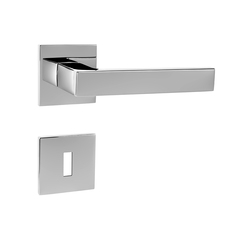 Kľučka na dvere TI - SQUARE - HR 2275Q 5S CHL - chróm lesklý (03) | MP-KOVANIA.sk