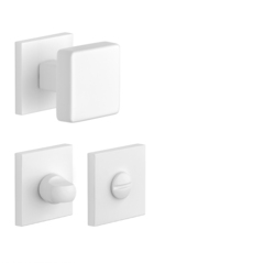 Madlá priame na rozetách Biely APRILE