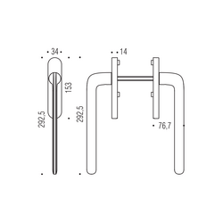 Kľučky na posuvné okenné systémy Strieborný COLOMBO
