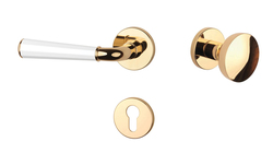 Kľučky na okrúhlych rozetách Kombinovaný APRILE