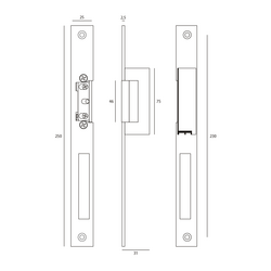 QR - JNF - ZÁMOK ELEKTRICKÝ IN.20.654 Strieborný JNF