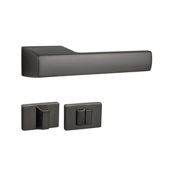 Kľučky na obdĺžnikových rozetách Sivý MPK