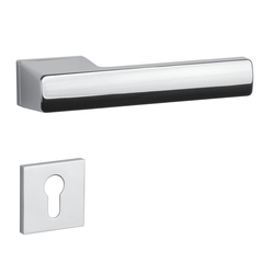 Kľučky na obdĺžnikových rozetách Strieborný APRILE