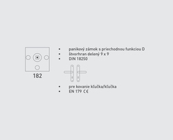 Panikové zámky Strieborný DORMAKABA