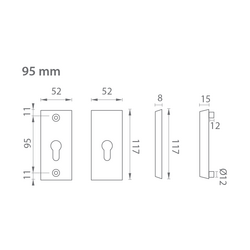 Bezpečnostné a spevnené rozety Zlatý AXA