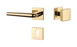 Kľučky na hranatých rozetách Zlatý APRILE