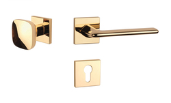 Kľučky na hranatých rozetách Zlatý APRILE