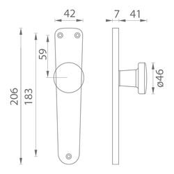 Gule priame na oválnych štítoch Strieborný BA