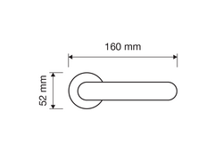 Rozetové kľučky na interiérové dvere Zlatý LINEA CALI