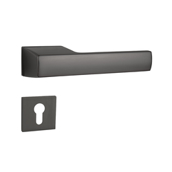 Kľučky na obdĺžnikových rozetách Sivý MPK