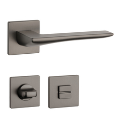 Kľučky na hranatých rozetách Sivý APRILE