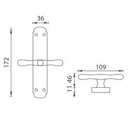 Rozvory na drevené okná Čierny NI