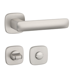 Kľučky na hranatých rozetách Strieborný APRILE