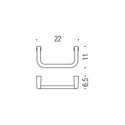 Držiaky na uterák Strieborný COLOMBO