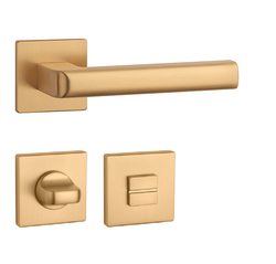 Kľučky na hranatých rozetách Zlatý APRILE