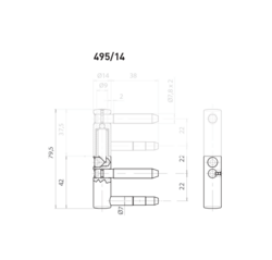 Klasické pánty a závesy na interiérové dvere Strieborný OV