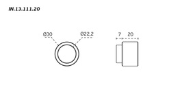 Nástenné dverné zarážky Čierny JNF