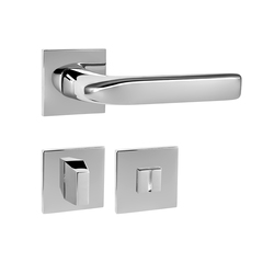 Kľučky na hranatých rozetách Strieborný Tupai