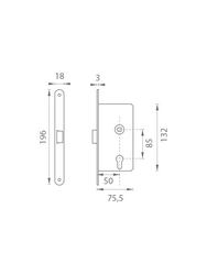 Klasické zámky Bronzový AGB