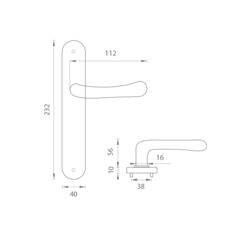 Kľučky na oválnych štítoch Zlatý FROSIO BORTOLO