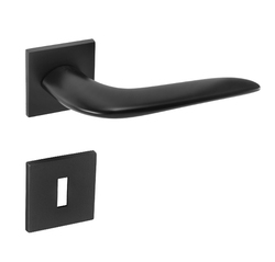 Kľučky na hranatých rozetách Čierny Tupai