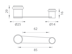 Podlahové dverné zarážky Strieborný Tupai