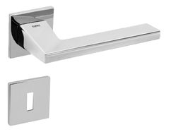 Kľučky na hranatých rozetách Strieborný Tupai