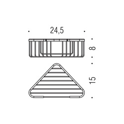 Košíky do sprchy Strieborný COLOMBO