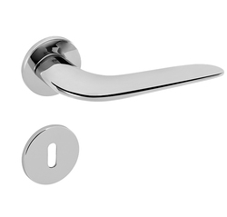 Kľučky na okrúhlych rozetách Strieborný Tupai