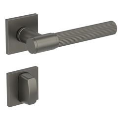 Kľučky na hranatých rozetách Sivý Griffwerk