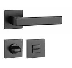 Kľučky na hranatých rozetách Čierny APRILE