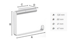 Držiaky toaletného papiera Strieborný SMEDBO