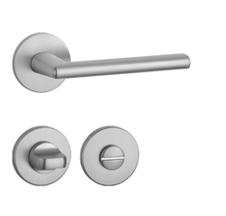 Kľučky na okrúhlych rozetách Strieborný APRILE